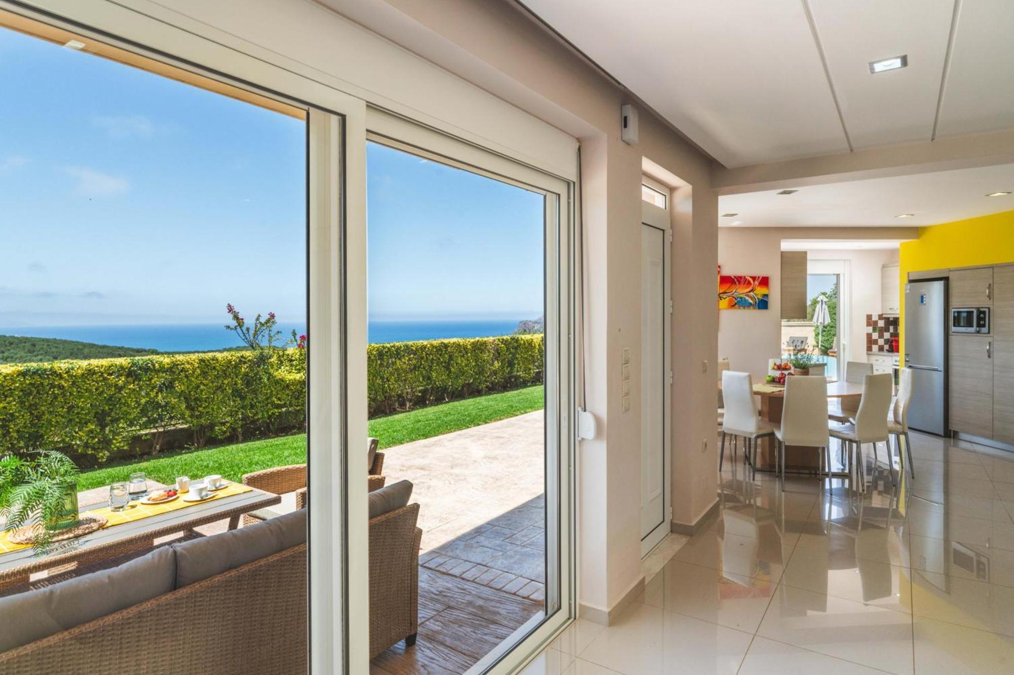 Villa Ariella With Sea View Agia Marina Exteriör bild