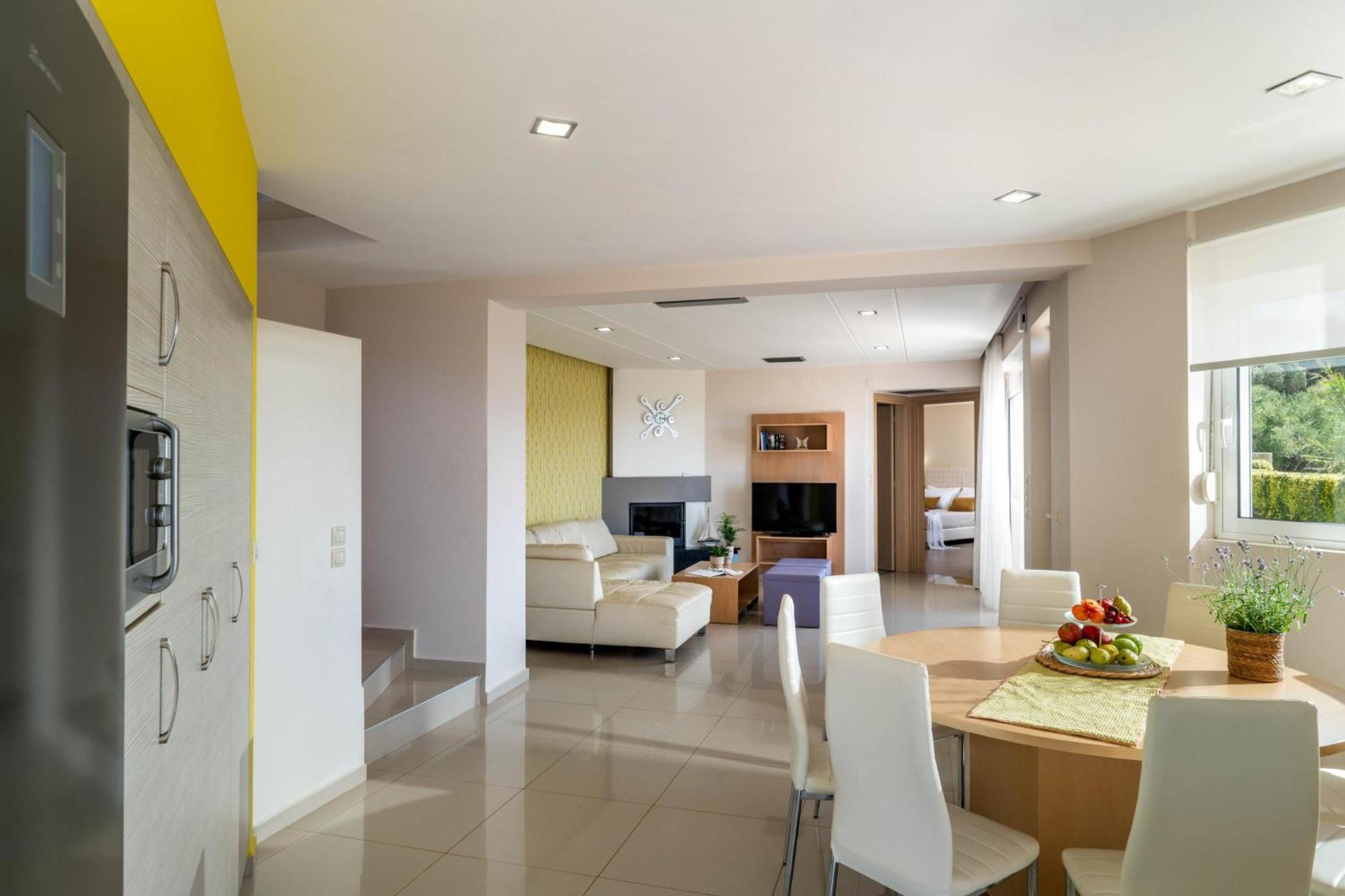Villa Ariella With Sea View Agia Marina Exteriör bild