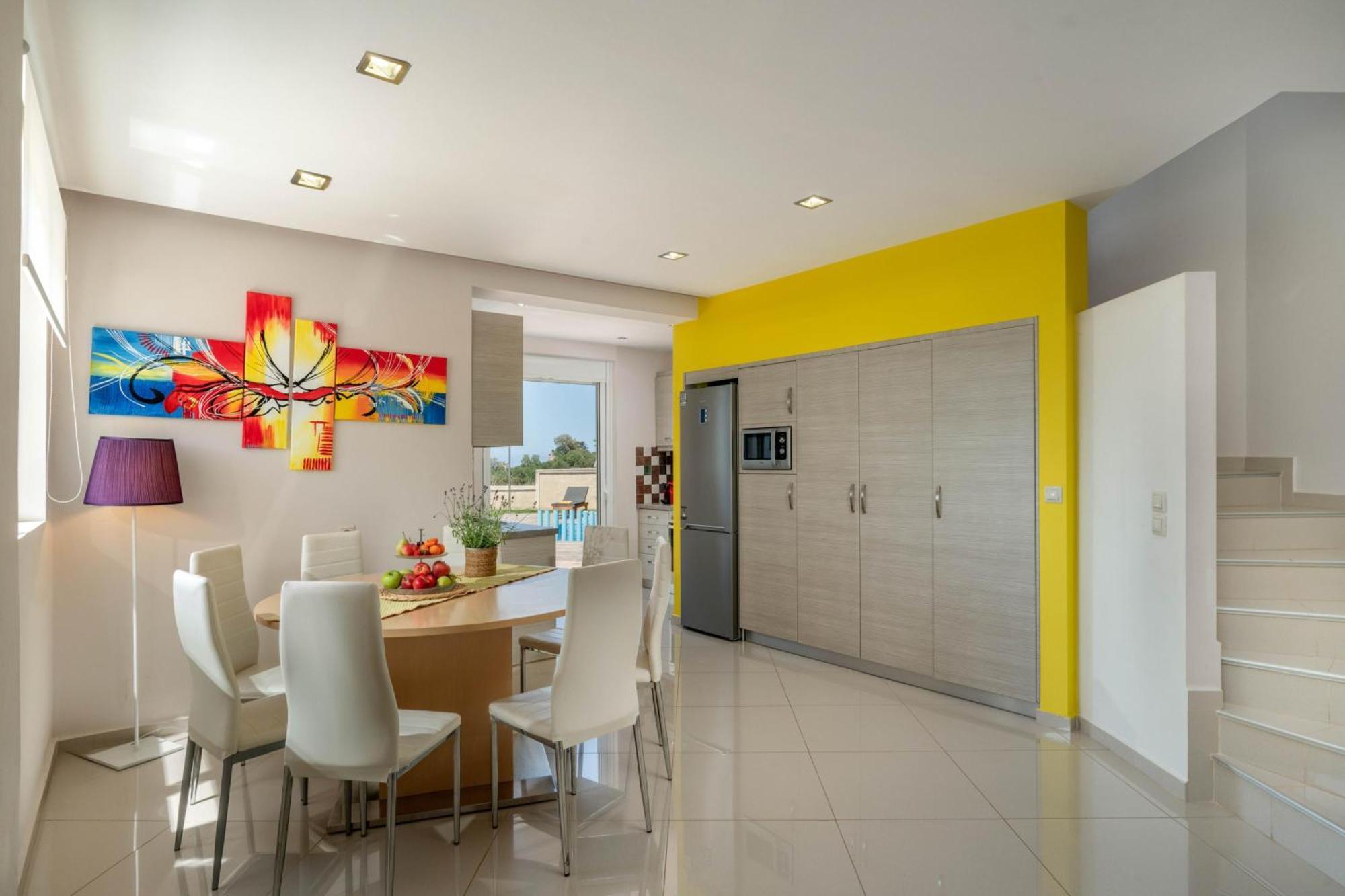Villa Ariella With Sea View Agia Marina Exteriör bild