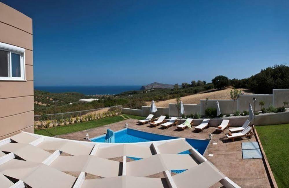 Villa Ariella With Sea View Agia Marina Exteriör bild